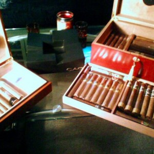 My Humidors and CAO Cubist Ashtray.