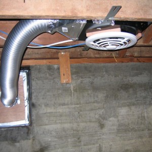 Installed the exhaust fan