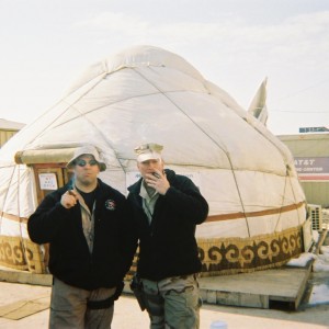 Jim (ISC Rostberg) and I having a smoke on my last day...