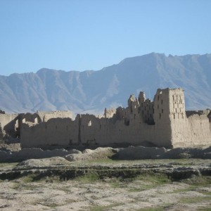 Ruins near the base