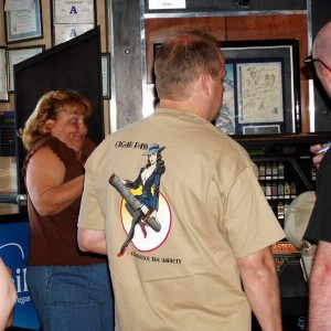 TheHatGuy models his HERF t-shirt. Actually, he designed and