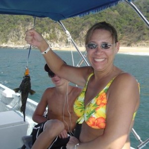 Mrs. xRanger. You would think its my wifes first fish.
