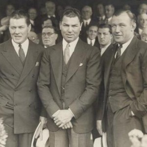 Gene Tunney, Jack Dempsey & Jack Sharkey.