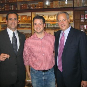 Jorge Padron, me, and Robert Levin of Ashton Cigars at Holt&