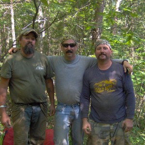three blind mice - James, me and my brother after War Eagle
