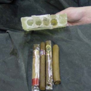 All cigars successfully recovered out of the Epoxy Bomb. :)