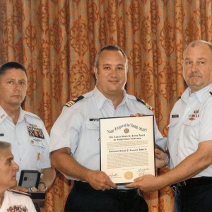 Receiving the Jarvis Award from ADM Allen