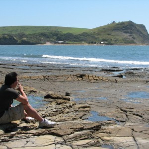 Smoking a 1984 Partagas PC in Kimmeridge, Englad.