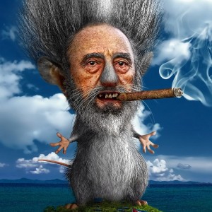 Fidel Castro The Big Island Rat With A Cigar  74042