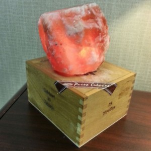 Salt rock lamp