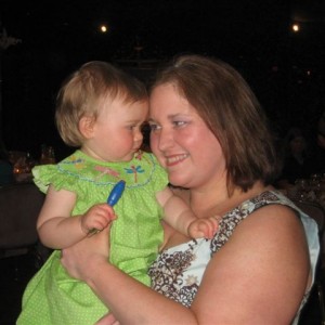 My niece and I at the rehearsal dinner
