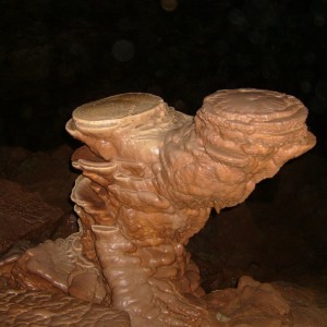 Pancake stalagmite
