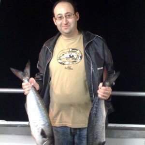 Dan with 2 Nice Blues