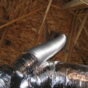 Attic ductwork for the Exhaust system