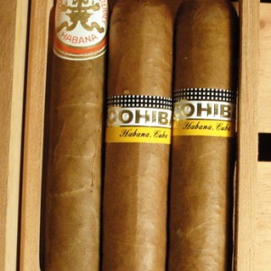 Two Cohiba Siglo VI and a Hoyo De Monterrey Double Corona.  Or are they?