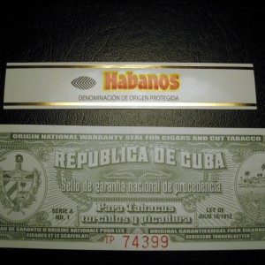 Forgered Dollar Bill Label