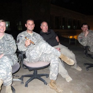 Enjoying some smokes in Iraq