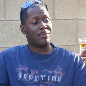 Leroy taking a real drink.JPG