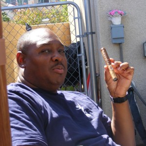 Stacy with cigar 070410.JPG