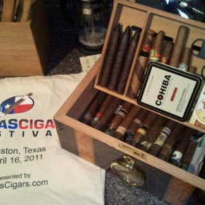 Small humidor, filled after cigar festival