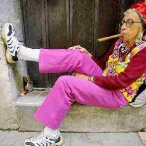 My favorite Cigar smokin girl!