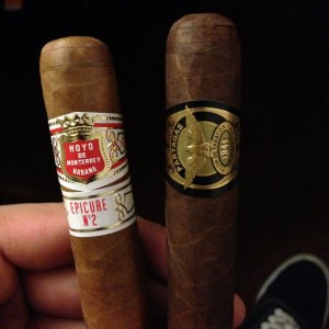 Hoyo and Partagas, smoked both in the same evening- heavenly