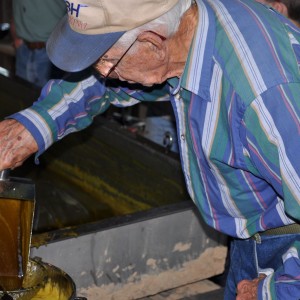 Allen canning his syrup