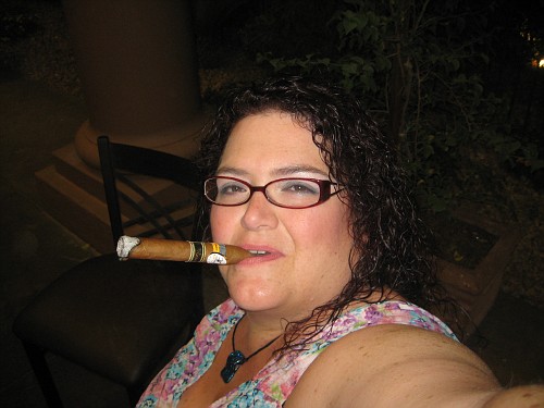 Annette and a 30th Anniversario Cohiba