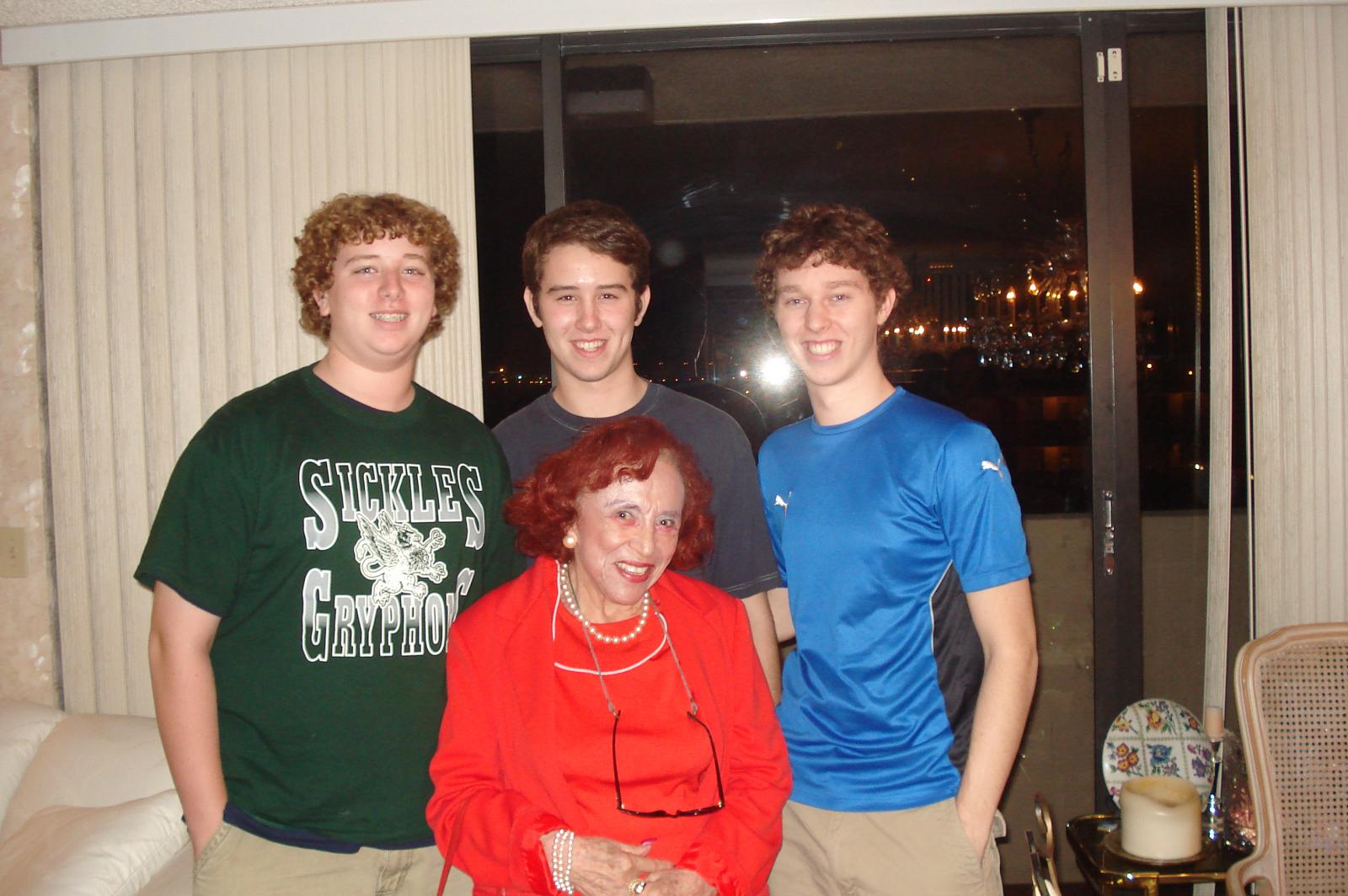 Brother Nick, Brother Sam, Myself, Aunt Rose