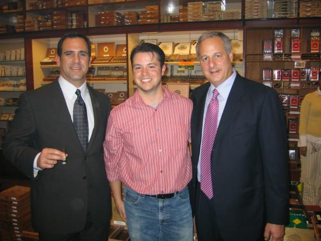 Jorge Padron, me, and Robert Levin of Ashton Cigars at Holt&