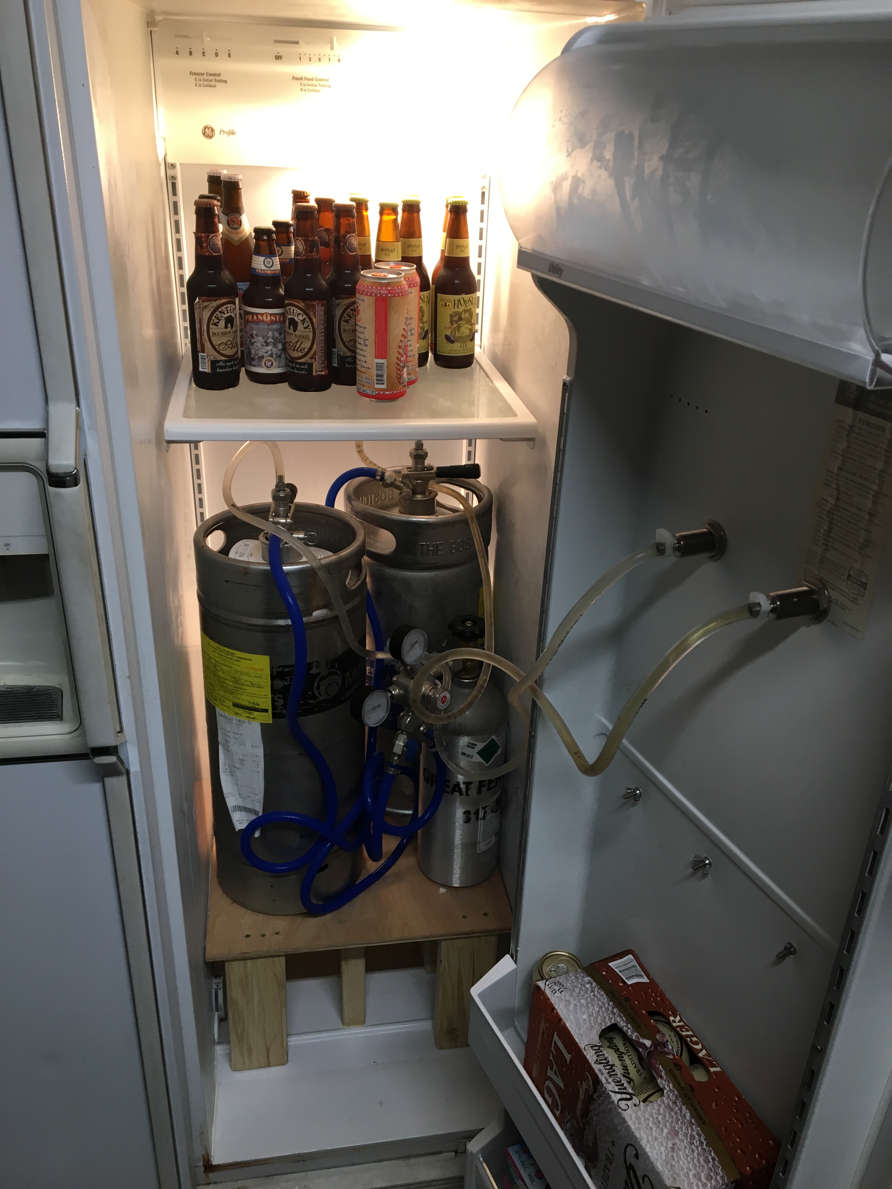 Kegerator Open