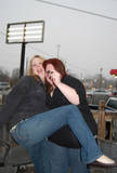 Kris and Melly...silly girls!