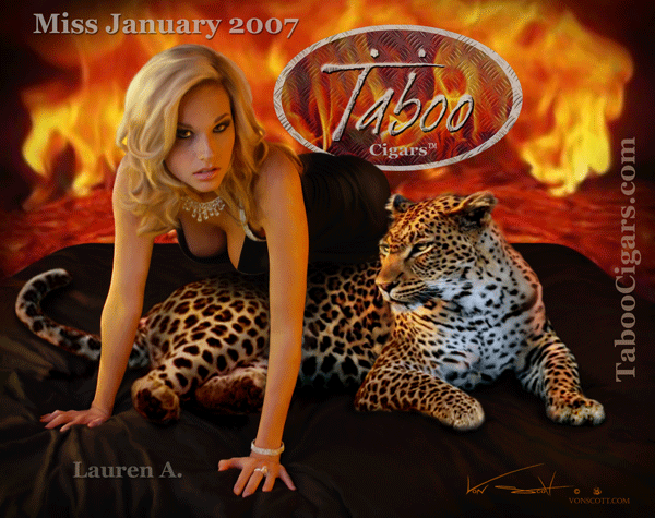 Lauren- Miss January- Taboo Cigars