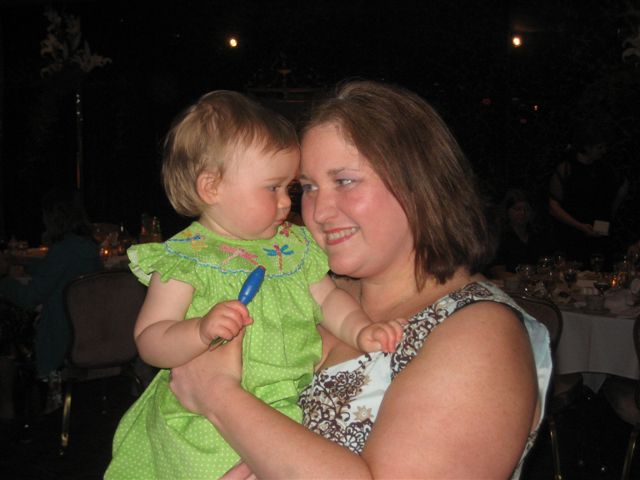 My niece and I at the rehearsal dinner
