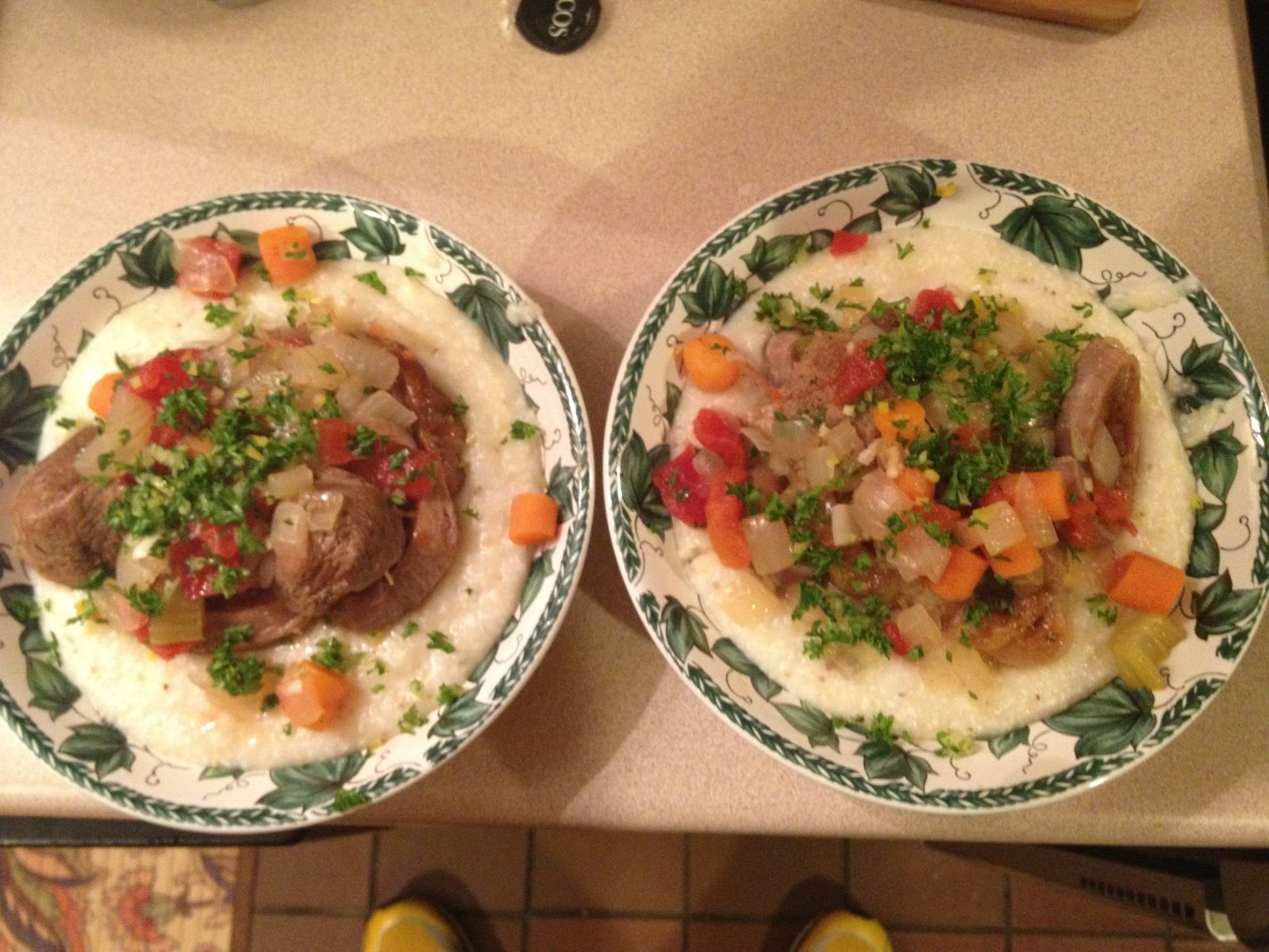 Osso Buco Havarti Grits