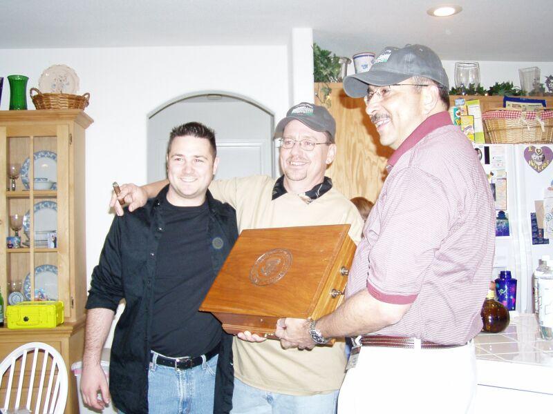 Rod, Gregor, and Tone-NY with the Presidential Humidor
