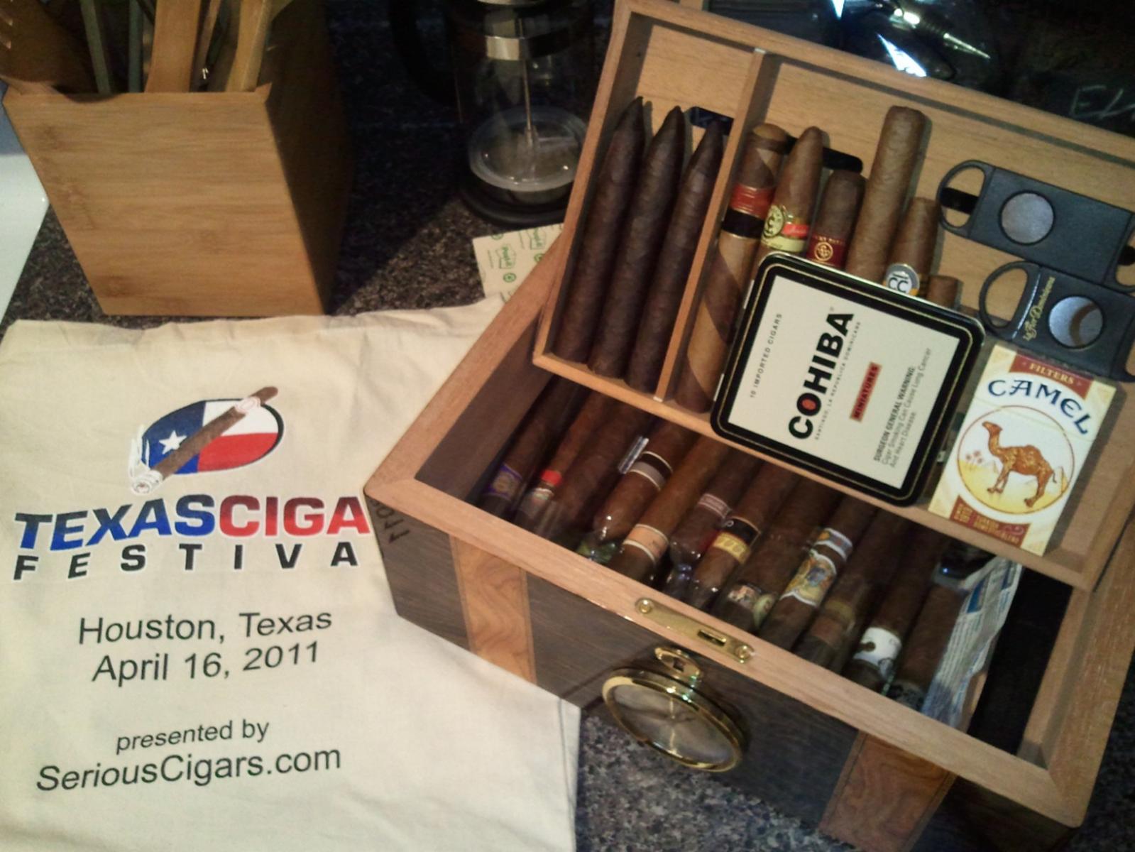 Small humidor, filled after cigar festival