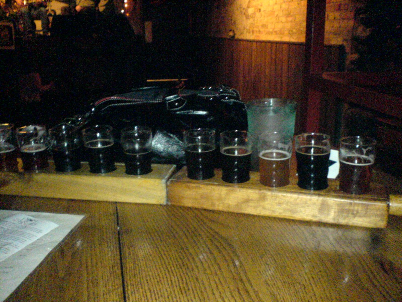 Tasting at Shorts Brewery in Bellaire, MI