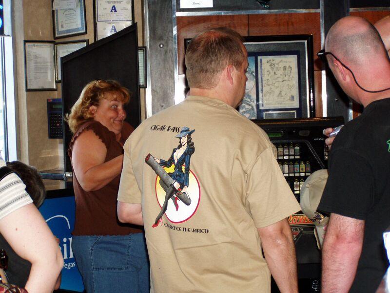 TheHatGuy models his HERF t-shirt. Actually, he designed and