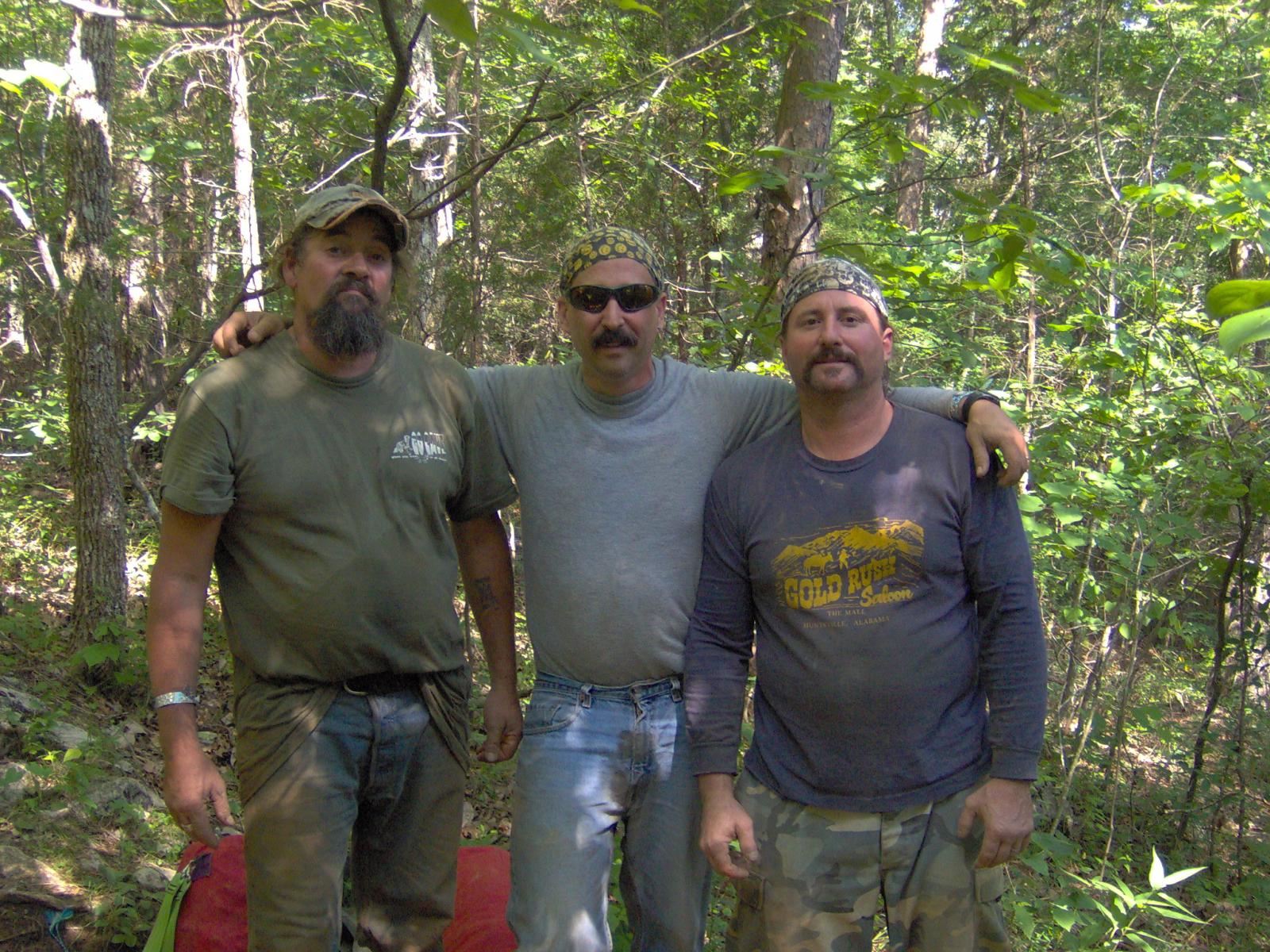 three blind mice - James, me and my brother after War Eagle