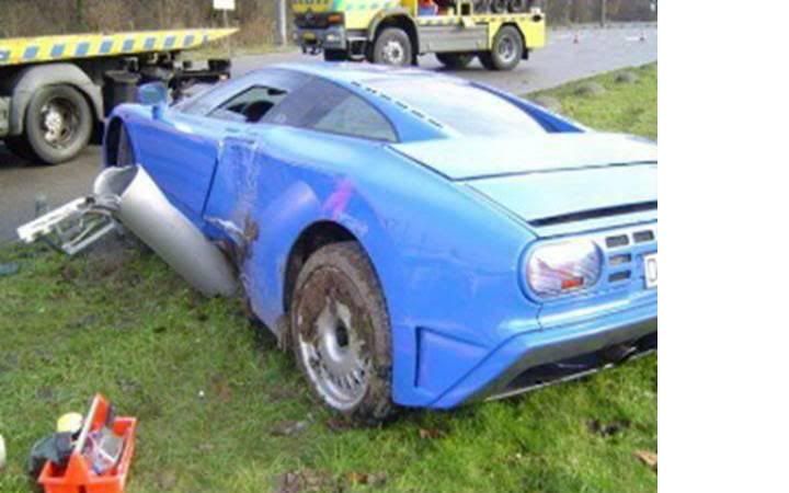 Ferrari worth £500,000 wrecked after driver lost control and